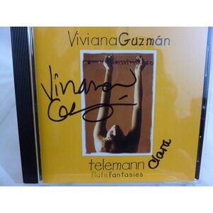 Telemann Flute Fantasies - Viviana Guzmán (CD, 2007) Artist Signed / Autographed